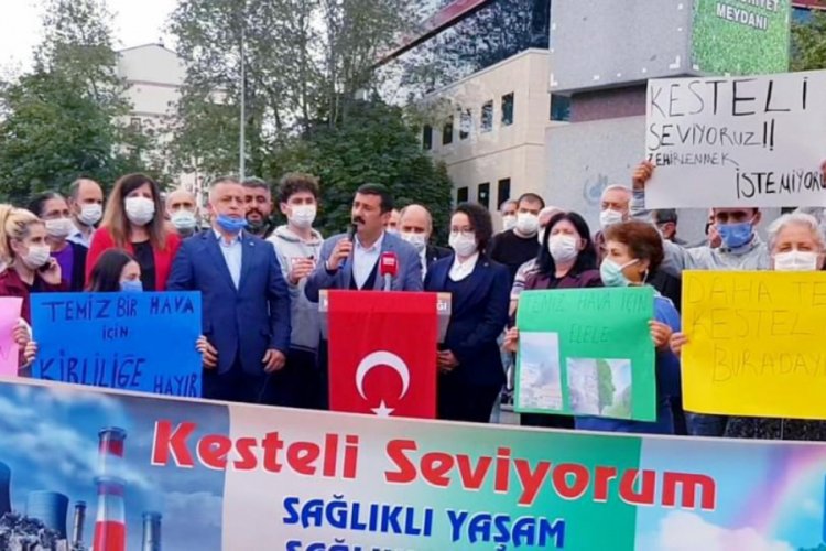Bursa Kestel'de hava kirliliği isyanı