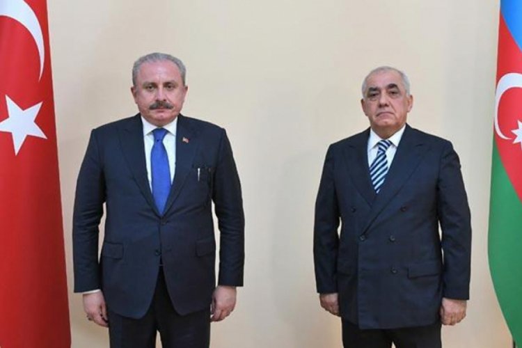 Şentop, Azerbaycan Başbakanı Ali Asadov ile g&ouml;r&uuml;şt&uuml;