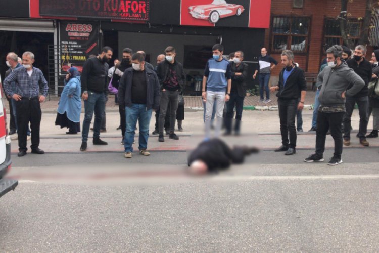 Bursa'da aracın çarptığı yaya hayatını kaybetti! Kaza anı kamerada