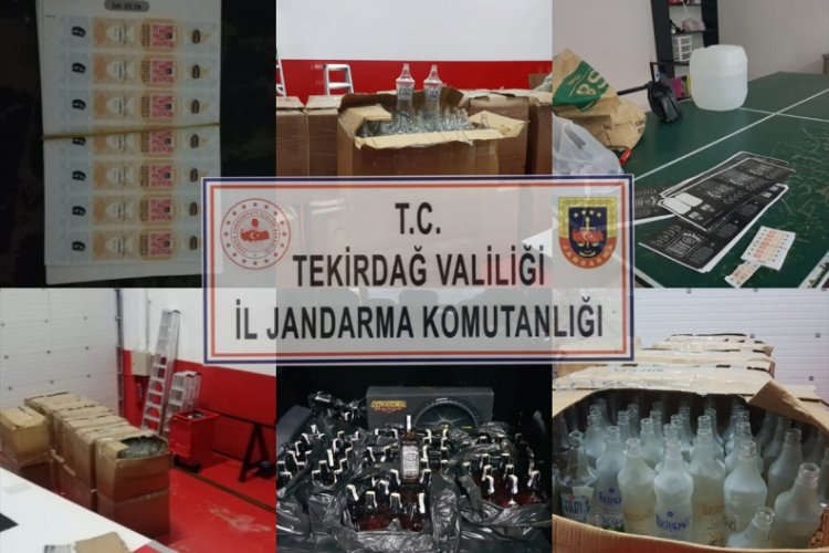 Sahte i&ccedil;ki imal edilen deponun sahibi g&ouml;zaltına alındı