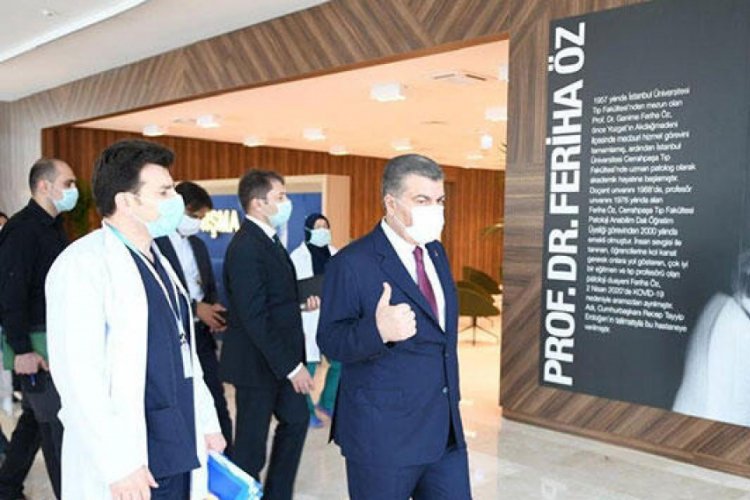 Bakan Koca, Prof. Dr. Feriha &Ouml;z Acil Durum Hastanesini ziyaret etti