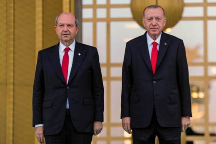 KKTC Cumhurbaşkanı Tatar Beştepe'de