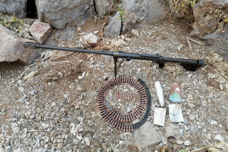 PKK'nın silah, m&uuml;himmat ve yaşam malzemeleri ele ge&ccedil;irildi