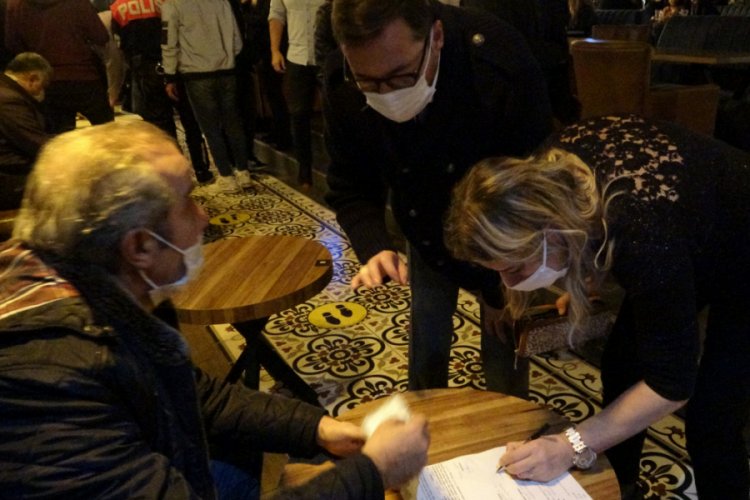 Bursa'da eğlence mekanlarında koronavirüs denetimi: 79 kişiye 248 bin 850 lira ceza