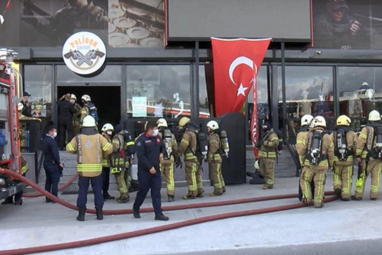 Atış poligonunda yangın