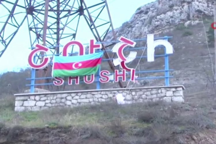 İşgalden kurtarılan Şuşa'dan ilk g&ouml;r&uuml;nt&uuml;ler yayınlandı