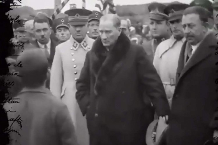 Atatürk'ün ilk kez yayınlanan görüntüleri, türküyle paylaşıldı