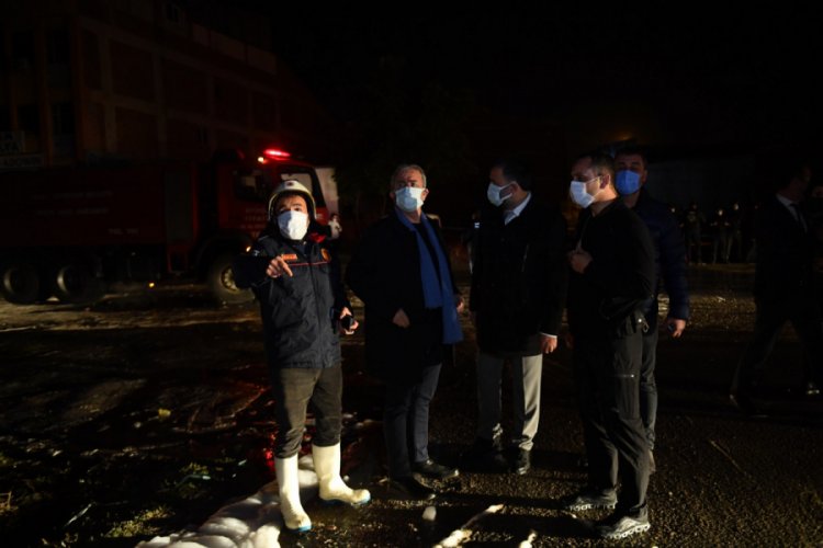 Ankara'daki fabrika yangını