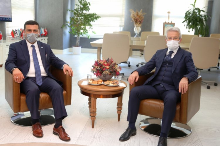 İYİ Parti Bursa İl Başkanı Türkoğlu'ndan Başkan Turgay Erdem'e ziyaret