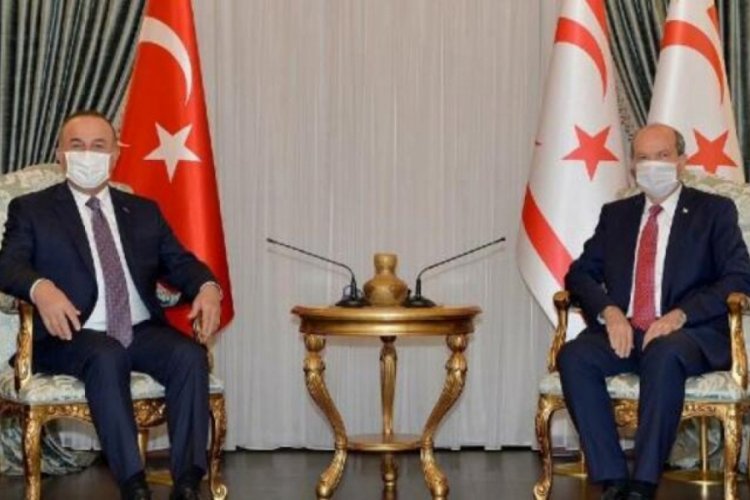 KKTC Cumhurbaşkanı Tatar, Bakan Çavuşoğlu ile görüştü