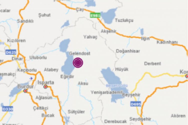 Isparta'da aynı bölgede üst üste deprem