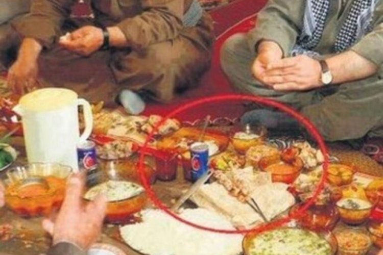 Hafıza kartından &ccedil;ıktı! Elebaşları ziyafette