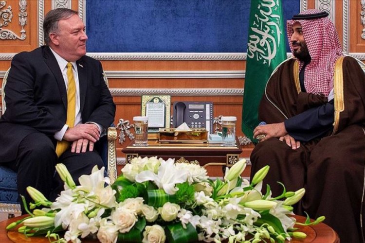 Suudi Arabistan Veliaht Prensi Muhammed bin Selman, Pompeo ile g&ouml;r&uuml;şt&uuml;