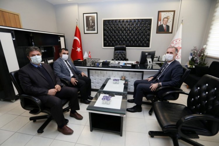 Bursa İneg&ouml;l Belediye Başkanı Taban'dan Başhekim Zengi'ye ziyaret