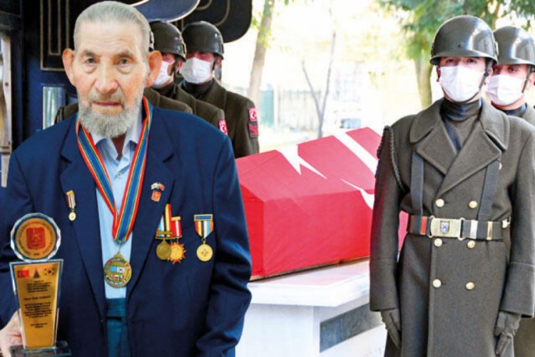 Kore gazisi son yolculuğuna uğurlandı