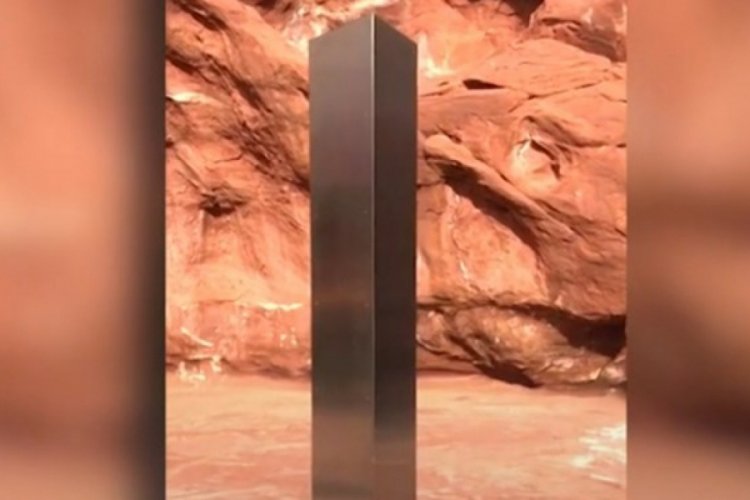 ABD'deki gizemli monolit dört senelik çıktı