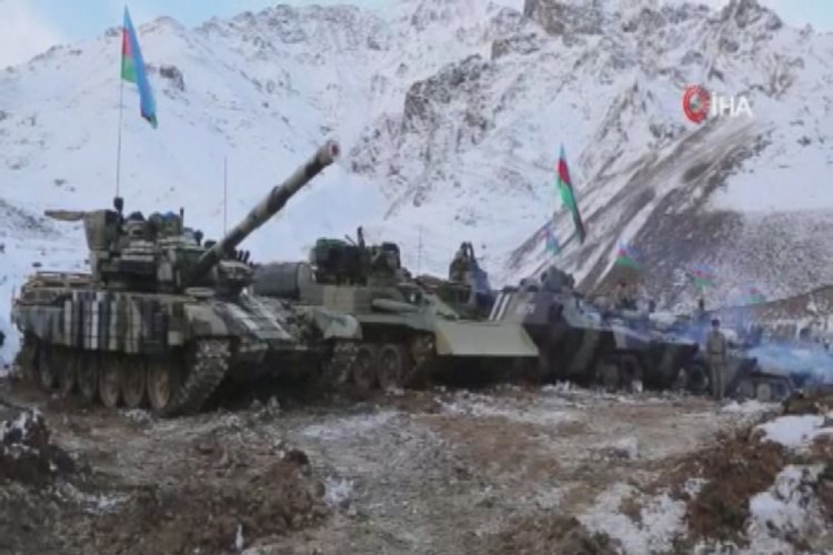 Azerbaycan ordusu Kelbecer'e doğru ilerleyişini sürdürüyor