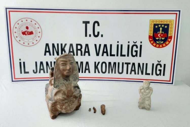 Başkent'te tarihi eser ka&ccedil;ak&ccedil;ılığı operasyonu