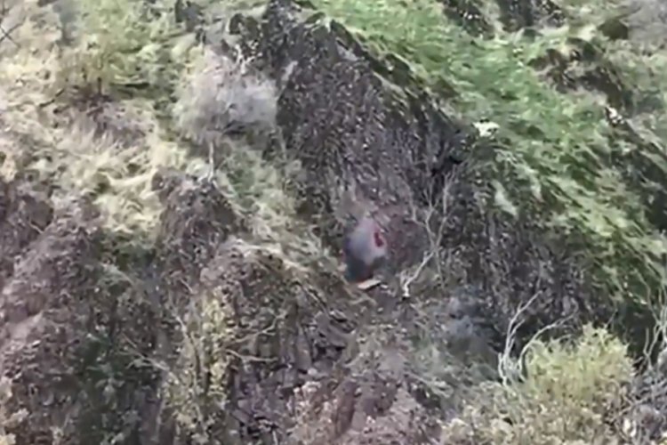 MSB: Ter&ouml;r &ouml;rg&uuml;t&uuml; PKK'nın karargah olarak kullandığı mağara imha edildi