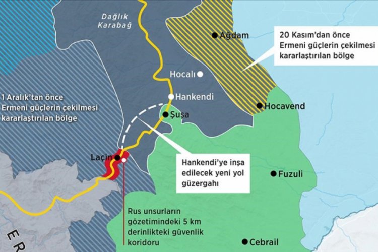 Ermenistan'a La&ccedil;ın'ı terk etmesi i&ccedil;in verilen s&uuml;re bug&uuml;n doluyor