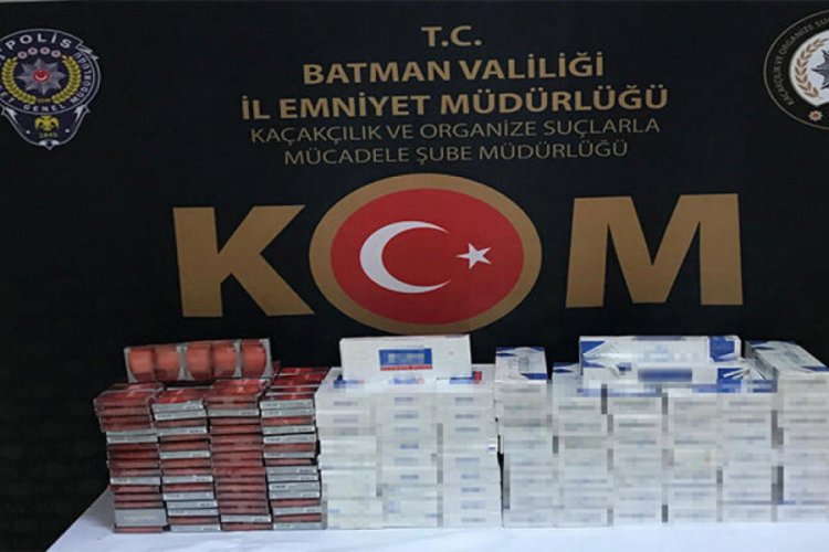 Bin 90 paket kaçak sigara ele geçirildi