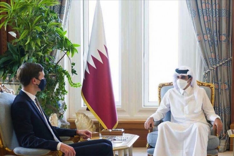 Katar Emiri ile Kushner Orta Doğu'daki gelişmeleri g&ouml;r&uuml;şt&uuml;