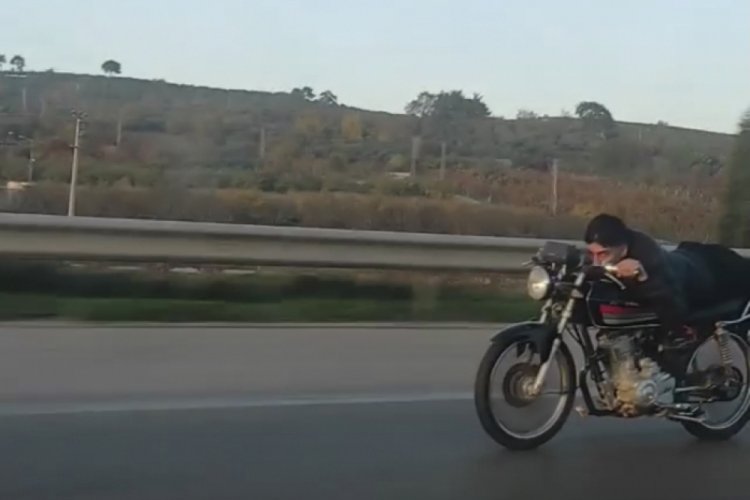 Bursa'da motosiklet üzerinde ölümüne yolculuk