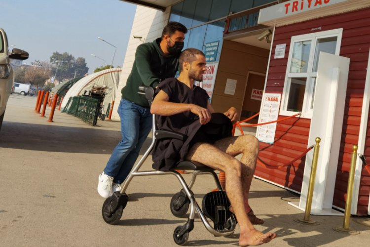 Bursa'da mangal yaparken harlayan tiner bacaklarını yaktı