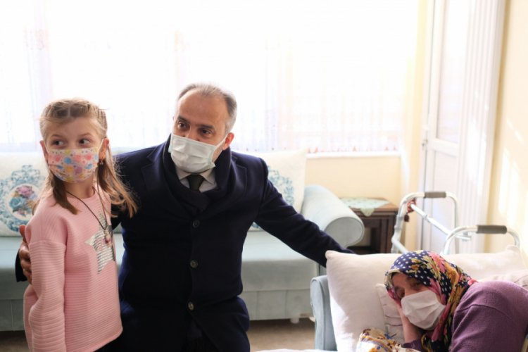 Bursa B&uuml;y&uuml;kşehir Belediye Başkanı Aktaş'tan moral ziyareti
