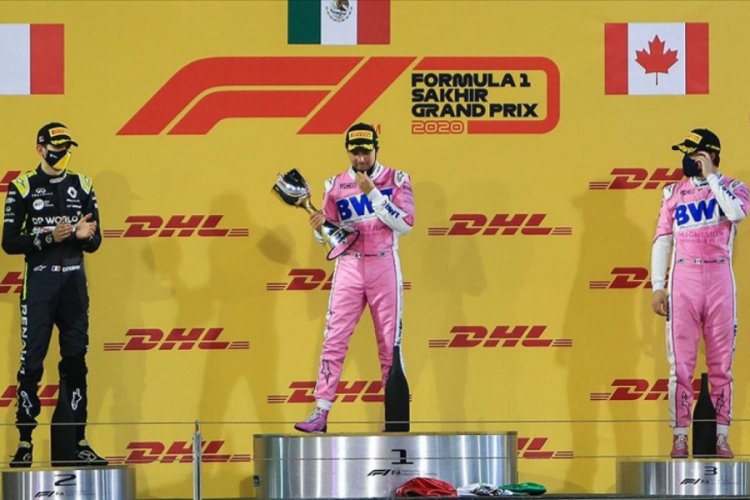 Perez Sakhir Grand Prix'sinde F1 kariyerinin ilk birinciliğini kazandı