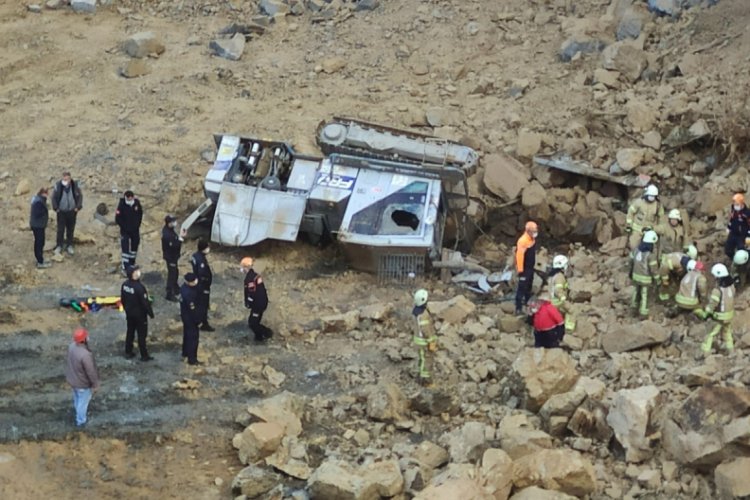 Taş ocağında g&ouml;&ccedil;&uuml;k meydana geldi