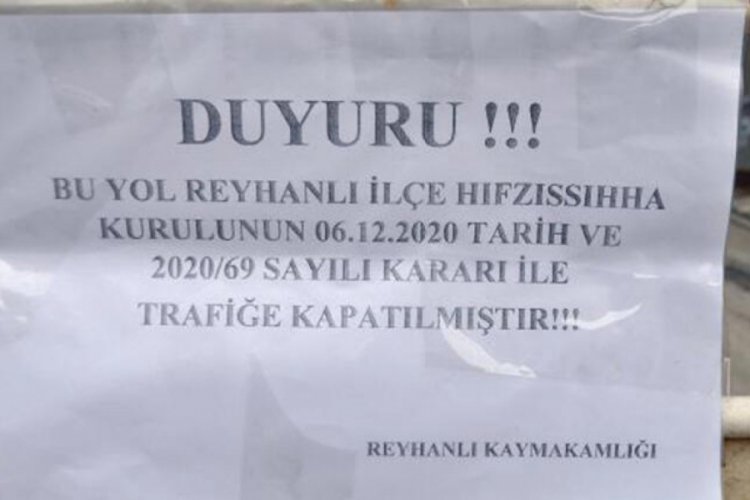 Reyhanlı'da bazı cadde ve sokaklar ara&ccedil; trafiğine kapatıldı