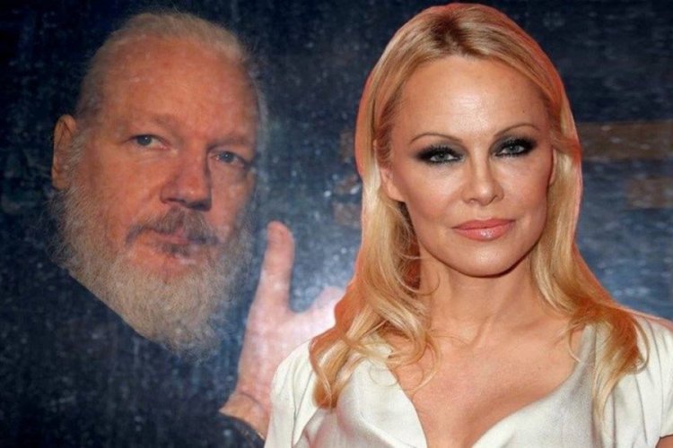 Pamela Anderson'dan Julian Assange i&ccedil;in bikinili &ccedil;ağrı