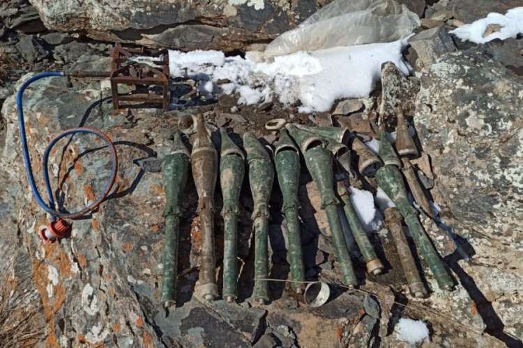 10 adet RPG-7 antitank roketatar m&uuml;himmatı ele ge&ccedil;irildi