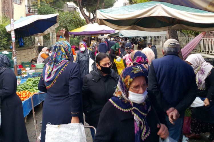 Halk pazarında korkutan alışveriş