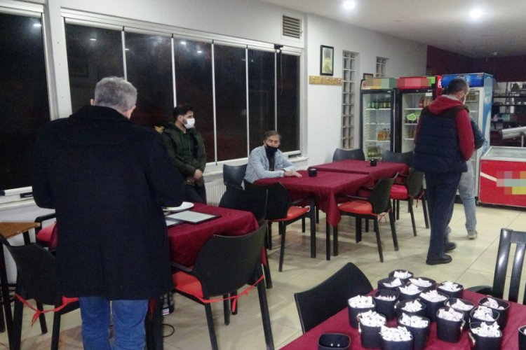 Bursa'da kıraathanede kumara 25 bin lira ceza