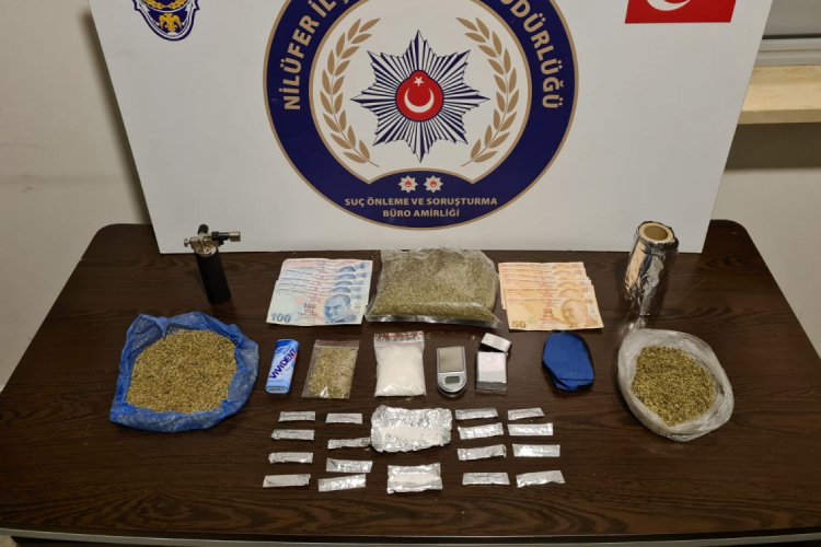 Bursa'da uyuşturucu operasyonunda 2 g&ouml;zaltı