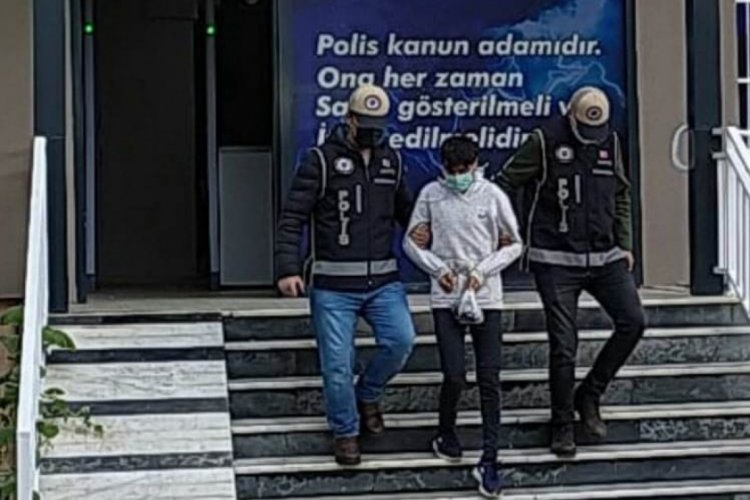 Motosiklet &ccedil;alarken su&ccedil;&uuml;st&uuml; yakalandı