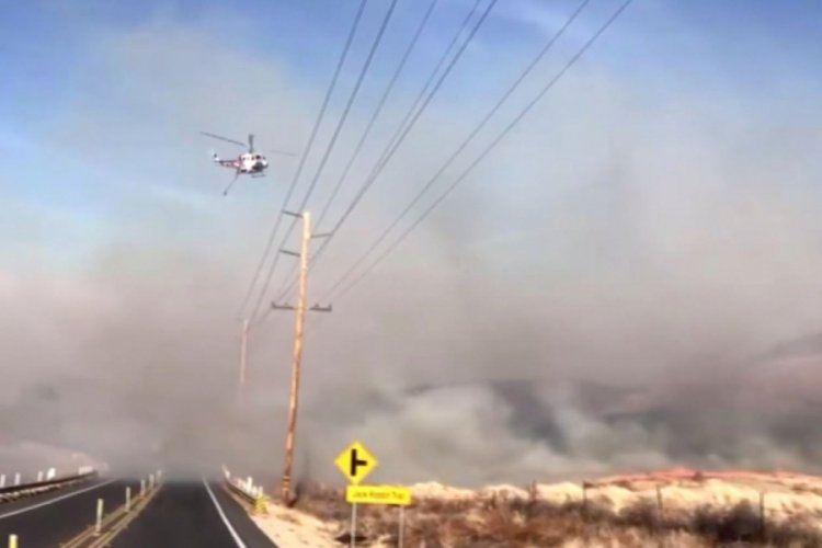 Kaliforniya'daki orman yangını 2 bin dönümlük alana yayıldı
