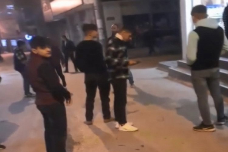 Bursa'da kendilerini ihbar eden çocukların polisten kaçma anı kamerada