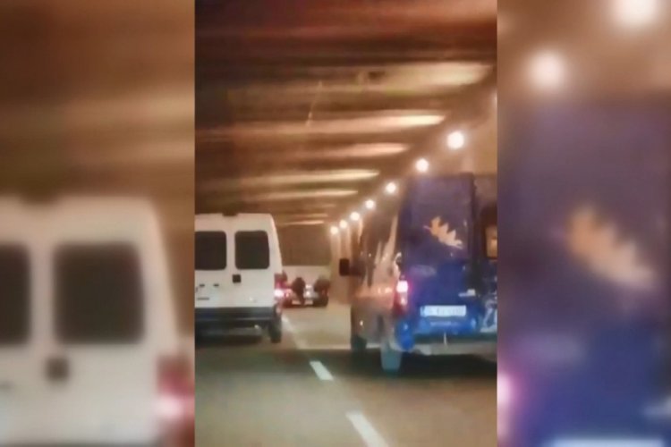 Bursa'da bisikletli gen&ccedil;lerin tehlikeli yolculuğu