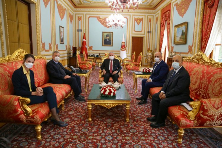 Şentop, Almanya B&uuml;y&uuml;kel&ccedil;isi Schulz'u kabul etti