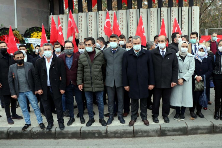 Kayseri'deki ter&ouml;r saldırısında şehit olan 15 asker anıldı