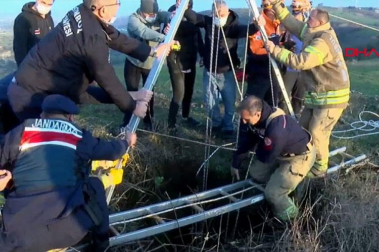 İstanbul'da bir kişi 30 metre derinlikteki kuyuya d&uuml;şt&uuml;