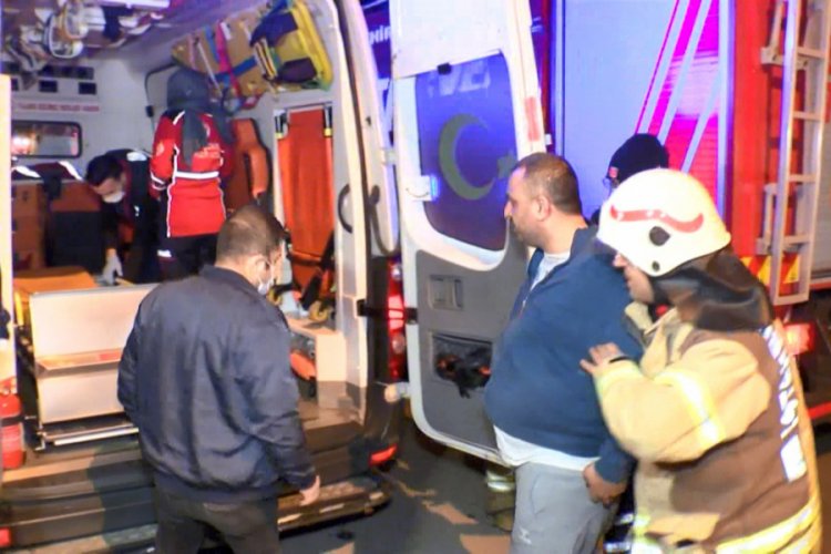 İş yerinde yangın: Bir kişi dumandan etkilendi