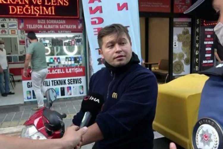 'Bana teşkilatın numarasını verin' diyen kurye bu kez de bek&ccedil;iye saldırdı