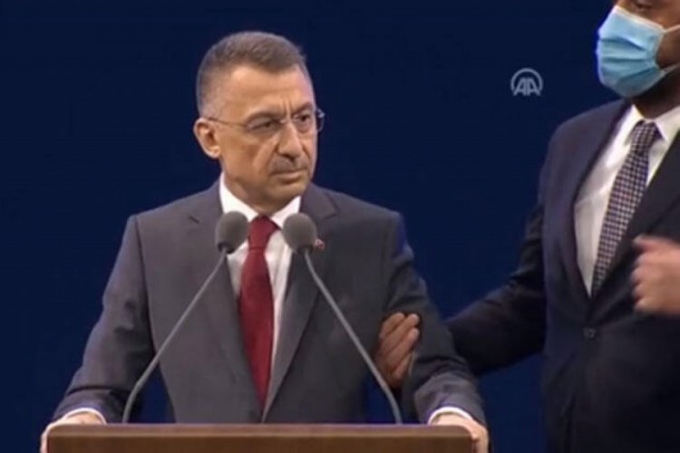 Fuat Oktay k&uuml;rs&uuml;de rahatsızlandı!