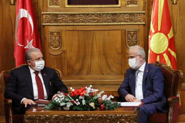 Şentop, Kuzey Makedonya Başbakanı Zaev ile g&ouml;r&uuml;şt&uuml;