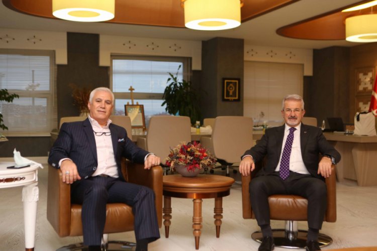 Bozbey'den Bursa Nil&uuml;fer Belediye Başkanı Erdem'e nezaket ziyareti
