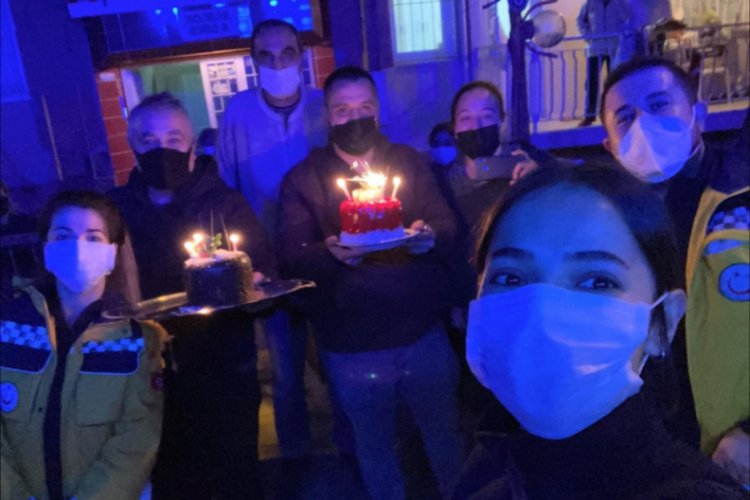 Acil vakaya geldiler, pasta ile karşılaştılar